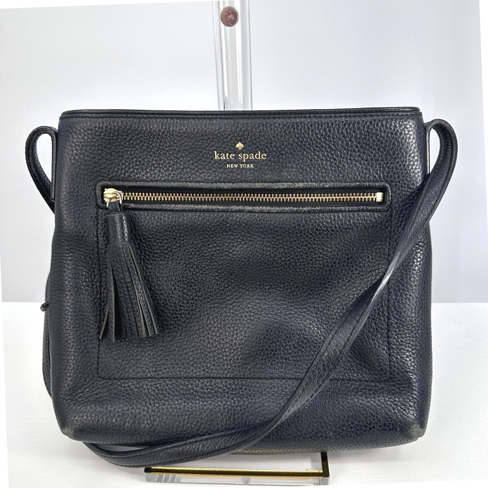 Kate Spade Chester Street Dessi Leather Crossbody Bag Black